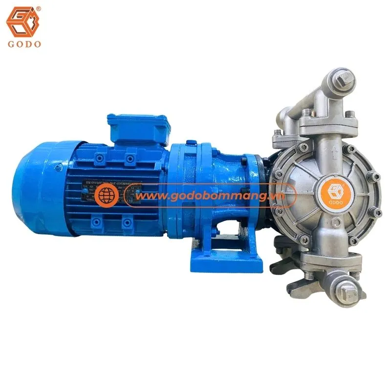 Bơm màng chạy điện GODO DBY3-25PTFF đẩy lưu chất ổn định