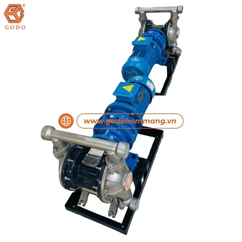 Bơm màng chạy điện GODO DBY3-40PTFF hoạt động ổn định 