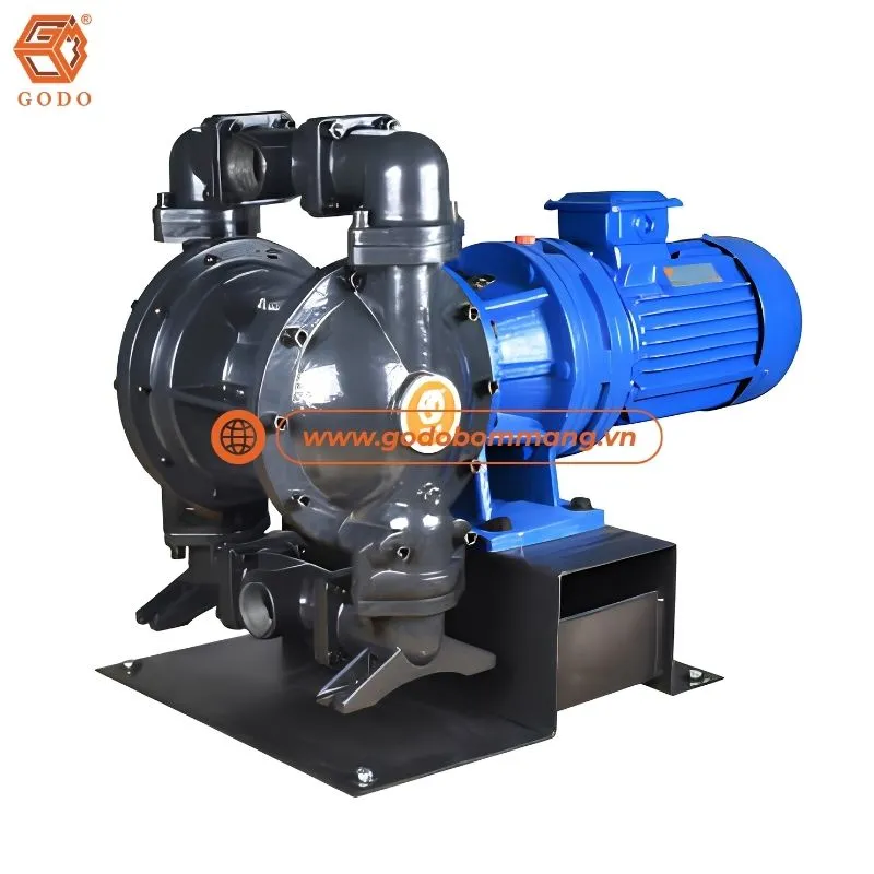 Bơm xăng điện kiểu màng GODO DBY3-50QTFF thân gang