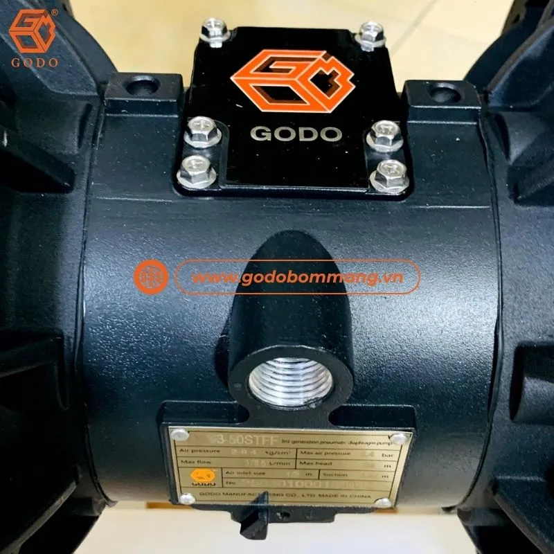 Nguyên lý hoạt động của bơm màng khí nén GODO QBY3-50STFF
