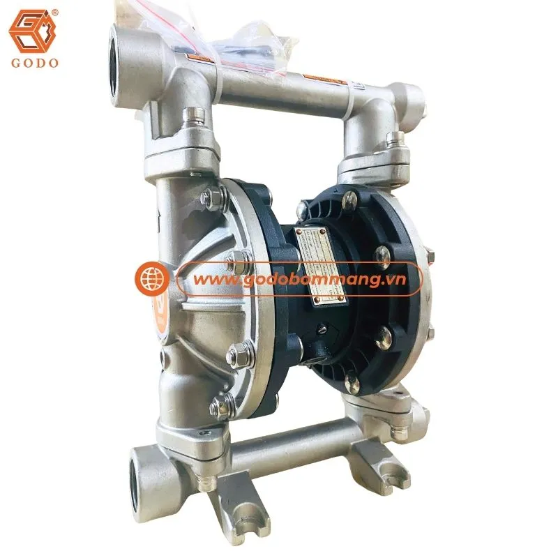 Bơm màng khí nén hóa chất GODO QBY3-25PFFF chất lượng