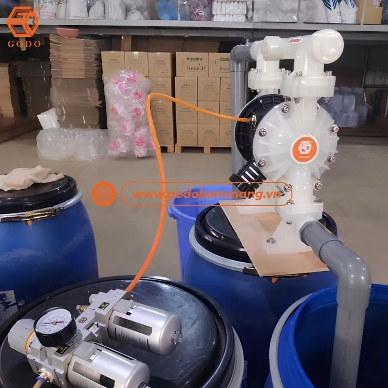 Máy bơm hóa chất bị lỗi áp yếu