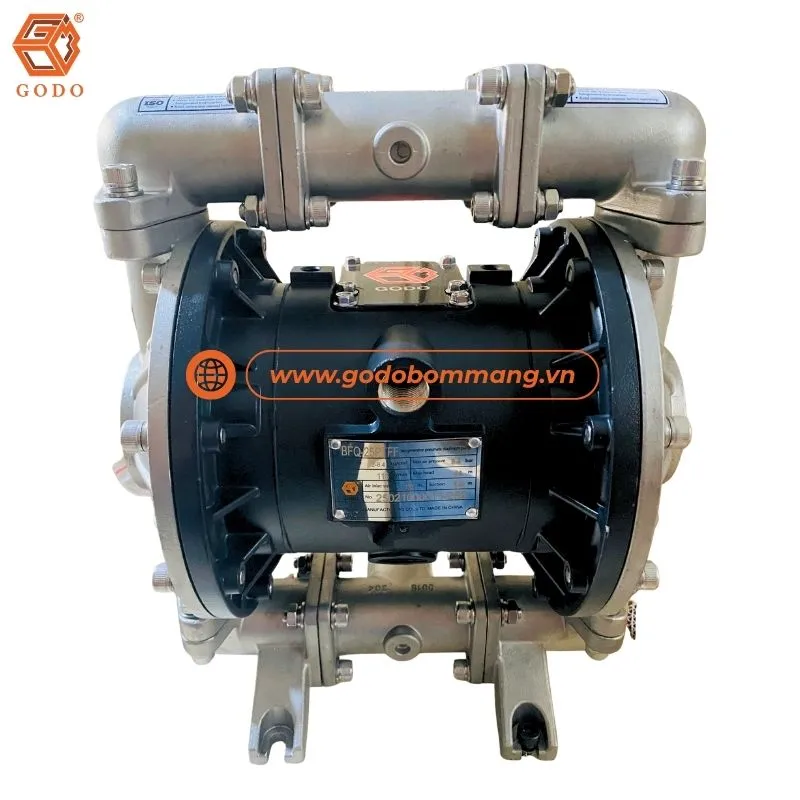 Máy bơm màng GODO BFQ-25PTFF vận hành bằng khí nén