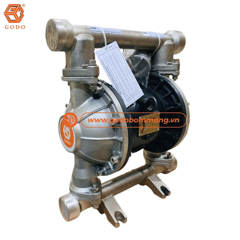 Máy hút hóa chất GODO QBY3-40PTFF bơm lưu lượng ổn định