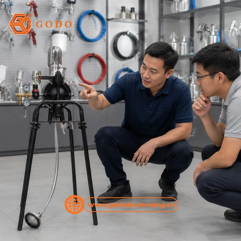 cách chọn máy phun sơn khí nén