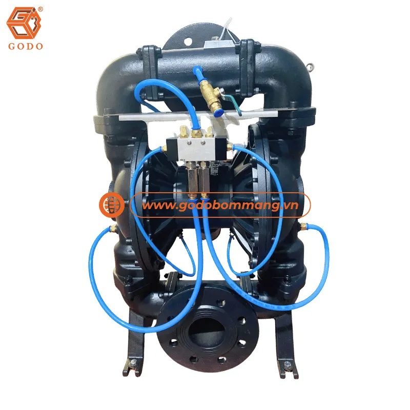 Máy bơm bột GODO QBF3-80 thiết kế vận chuyển bột khô và bột mịn