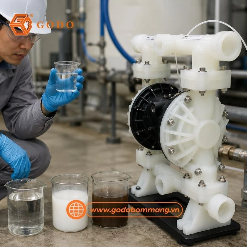 Máy bơm màng khí nén công nghiệp