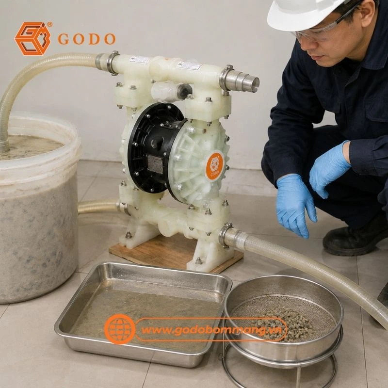 Máy bơm màng khí nén công nghiệp