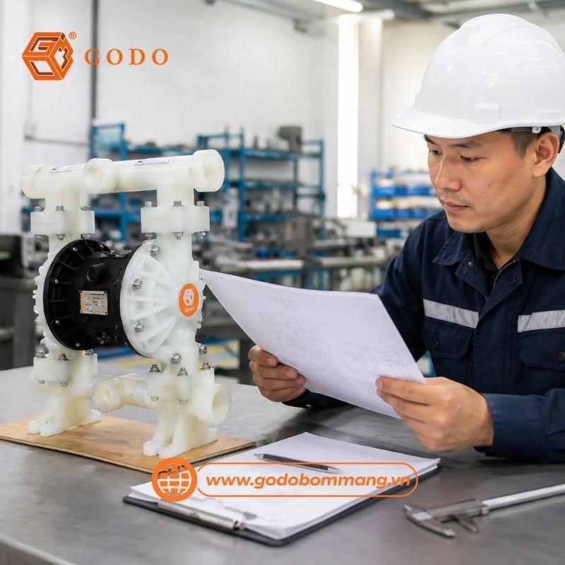 Máy bơm màng khí nén công nghiệp