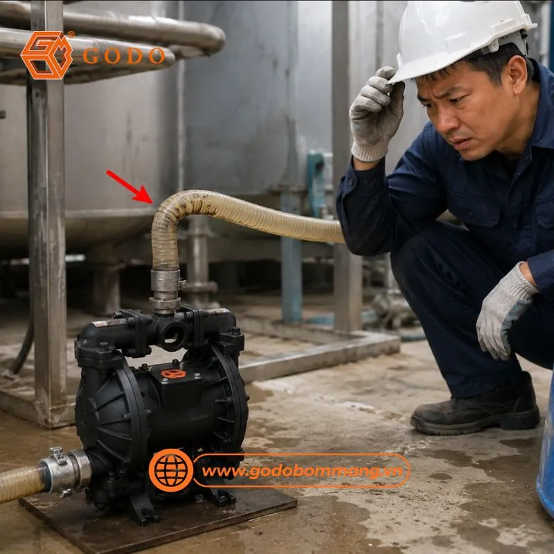 sai lầm vận hành bơm màng