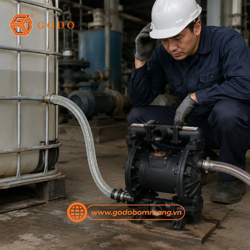 sai lầm vận hành bơm màng