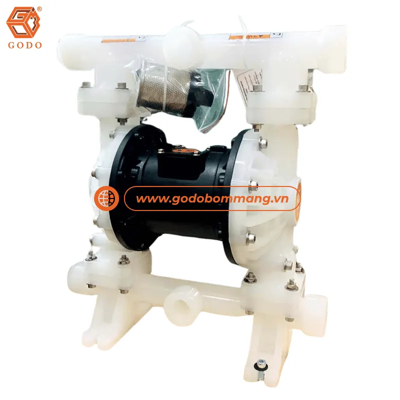 Bơm màng Godo QBY3-40STFF thân nhựa giá tốt
