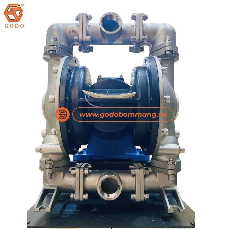Bơm màng hóa chất GODO BFD-40PTFF thân inox 304