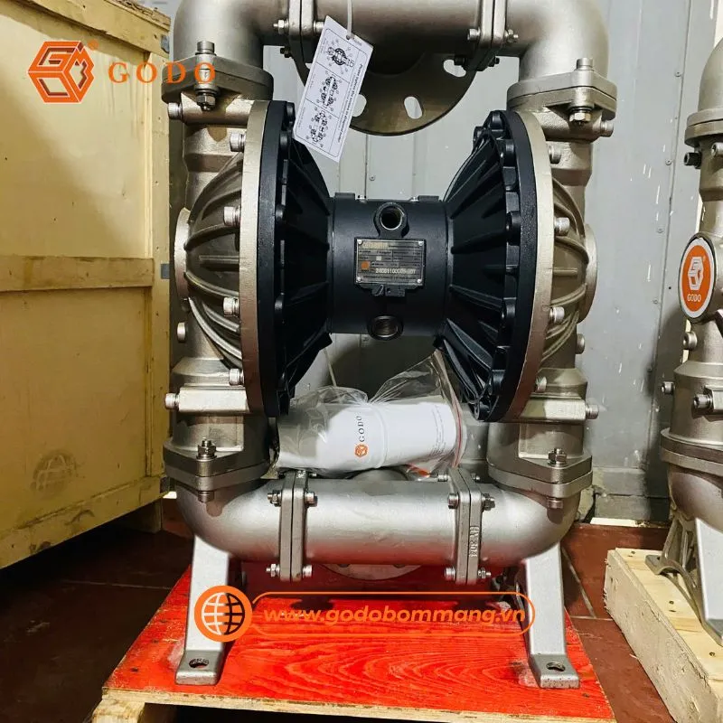 Bơm màng khí nén bơm dung môi QBY3-80PTFF