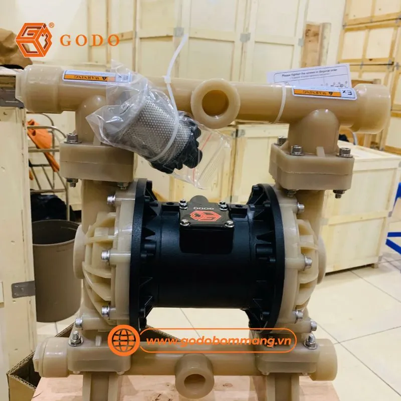 Bơm màng khí nén công nghiệp GODO QBY3-40FTFF