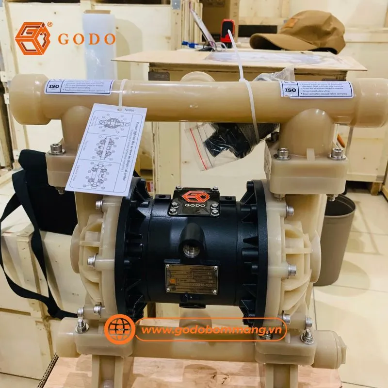 Bơm màng khí nén công nghiệp GODO QBY3-40FTFF