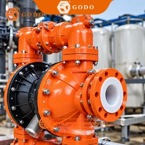 Bơm axit đặc GODO BFQCF-40 lót Flo