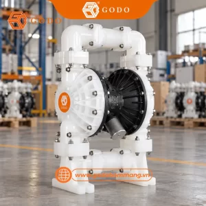 Bơm Axit Loãng GODO QBY3-80 Nhựa PP