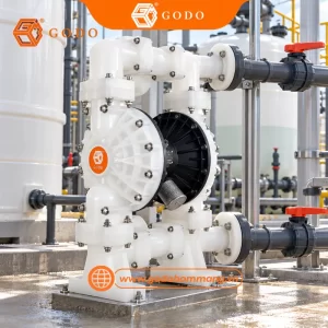 Bơm Axit Loãng GODO QBY3-80 Nhựa PP