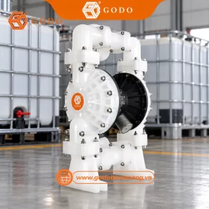 Bơm Axit Loãng GODO QBY3-80 Nhựa PP