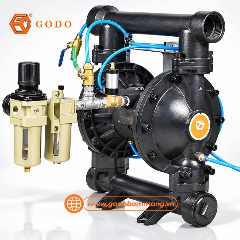 bơm bột khí nén GODO QBF3-50/65 GANG