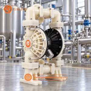 bơm hóa chất ăn mòn GODO QBY3-100 Teflon
