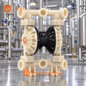 bơm hóa chất bằng khí nén GODO QBY3-65 Teflon