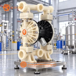 bơm hóa chất bằng khí nén GODO QBY3-65 Teflon