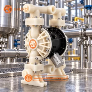 Bơm màng hóa chất ăn mòn GODO QBY3-32 Teflon